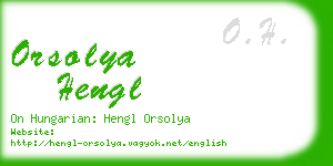 orsolya hengl business card